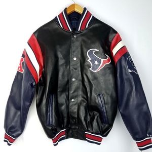 Houston Texans NFL Black Jacket Mens Medium Logo